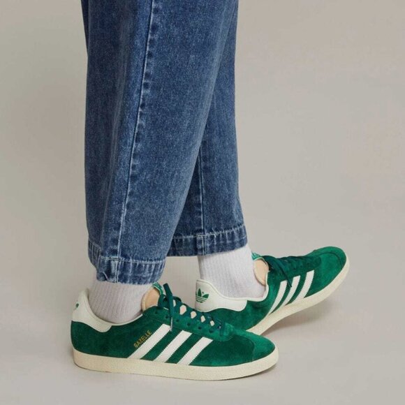 adidas Originals GAZELLE Dark Green Off White Cream White - Picture 7 of 8